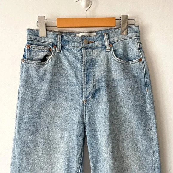 Aritzia Denim Forum The Arlo High Rise  Straight Denim Jean Size 26, 28L - Picture 7 of 10